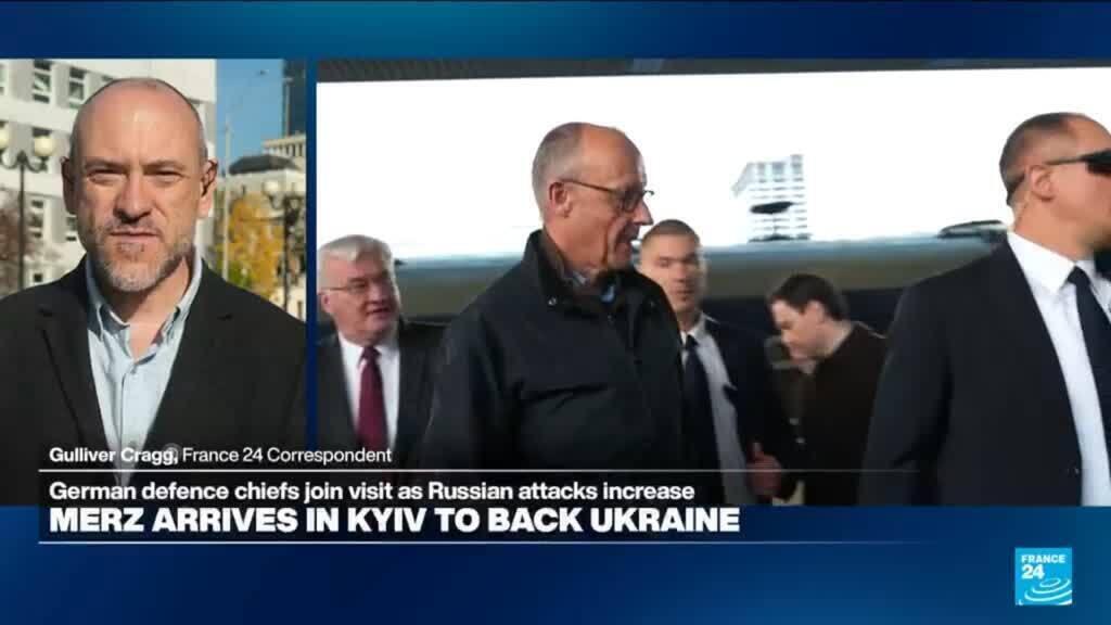 Almanya Başbakanı Merz, Rusya'nın saldırıları sürerken Kiev'de