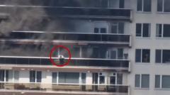 Antwerp yangınında balkondan atlayan adam kurtarıldı