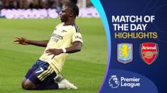 Arsenal, Aston Villa'yı Saka'nın Golüyle Geçti