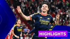 Arsenal, Bayern deplasmanında Rice'ın golüyle 1-1 berabere kaldı
