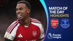 Arsenal, Everton'ı 2-0 Yenerek Man City ile Puan Eşitliğine Ulaştı