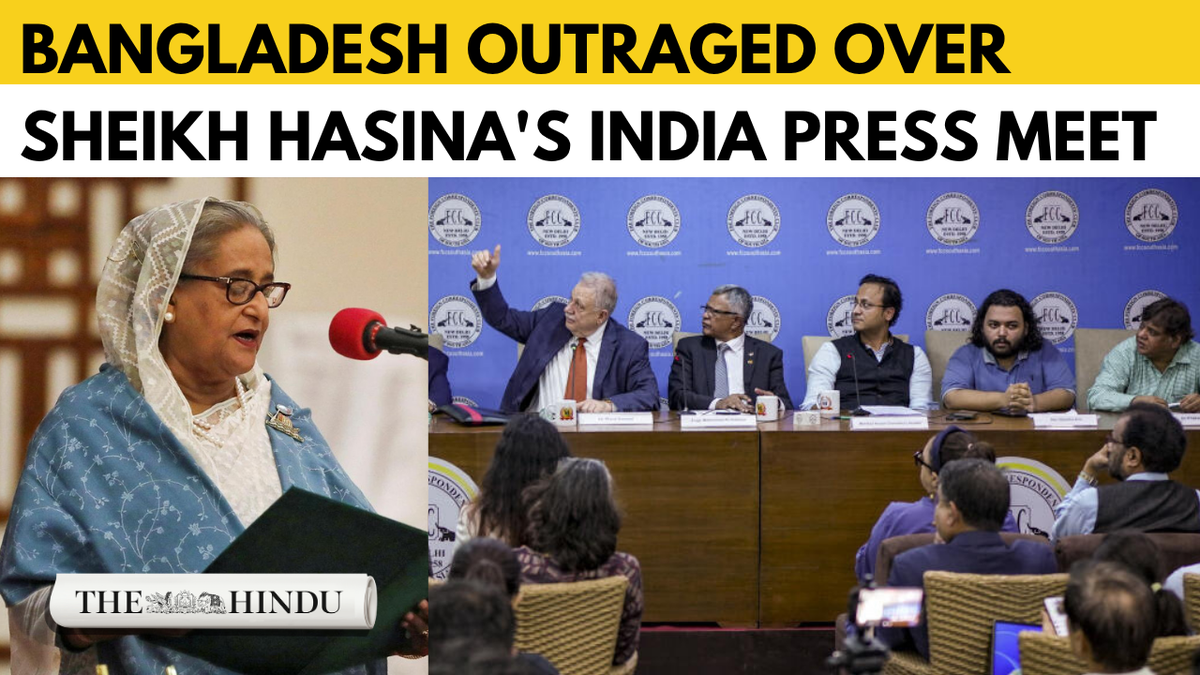Bangladeş'ten Hasina'nın basın toplantısına sert tepki