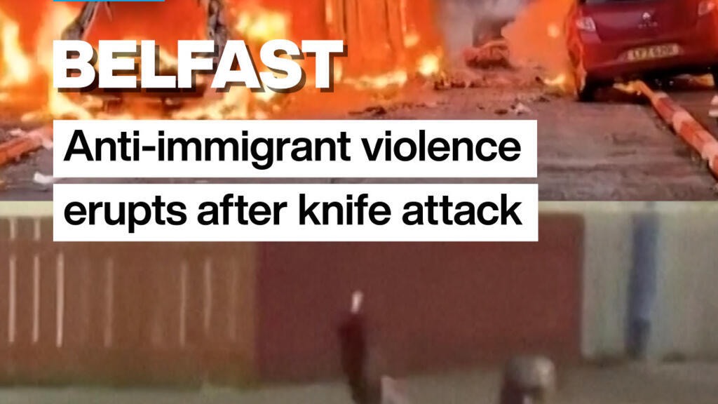 Belfast'ta bıçaklı saldırı sonrası göçmen karşıtı şiddet