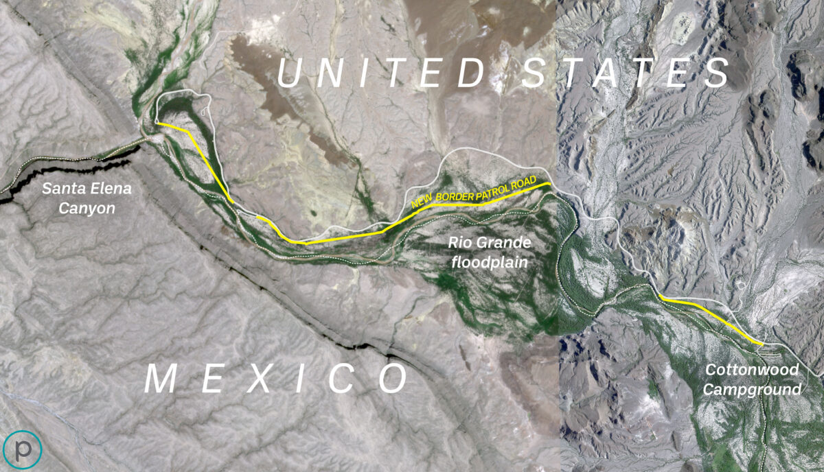 Big Bend Ulusal Parkı'nda Sınır Duvarı Yol İnşası Uydu Görüntüleriyle Belgelendi