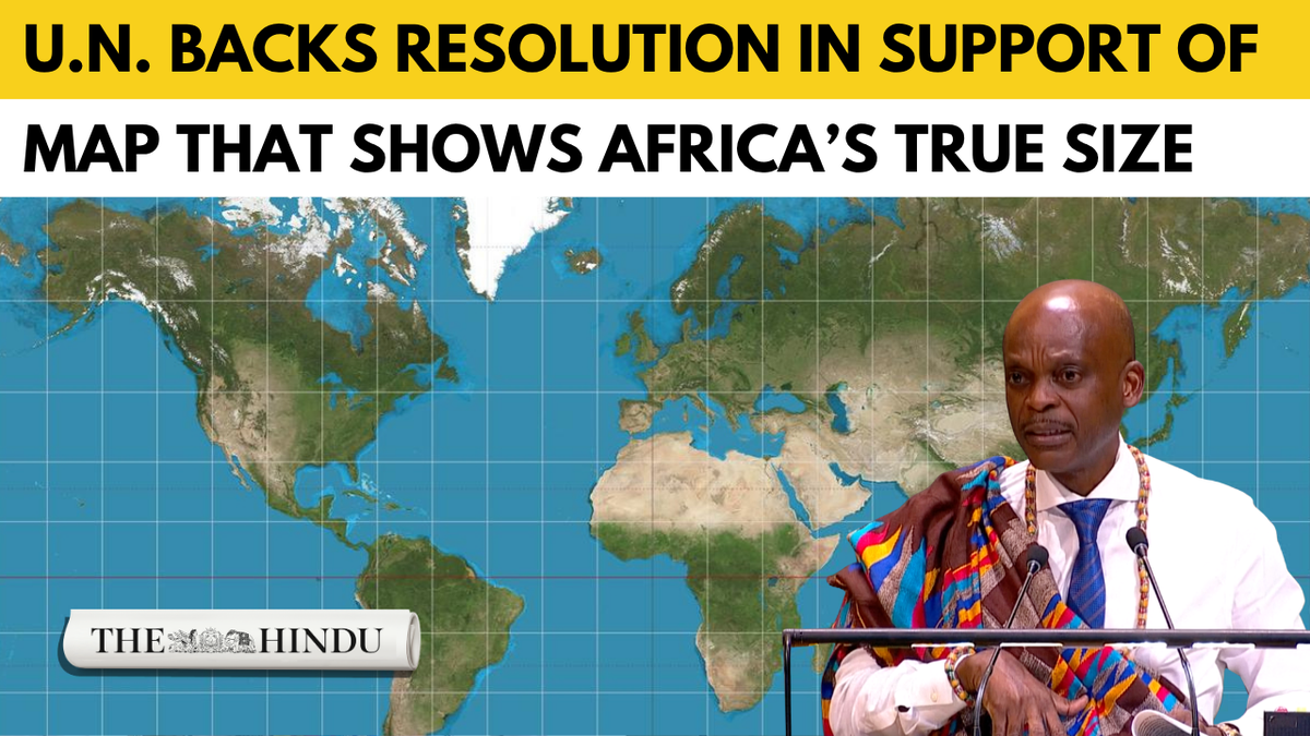 BM'den Afrika'nın Gerçek Boyutunu Gösteren Haritaya Destek