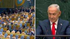 BM'de Netanyahu Konuşurken Salondan Tepki: Delegeler Oturumu Terk Etti