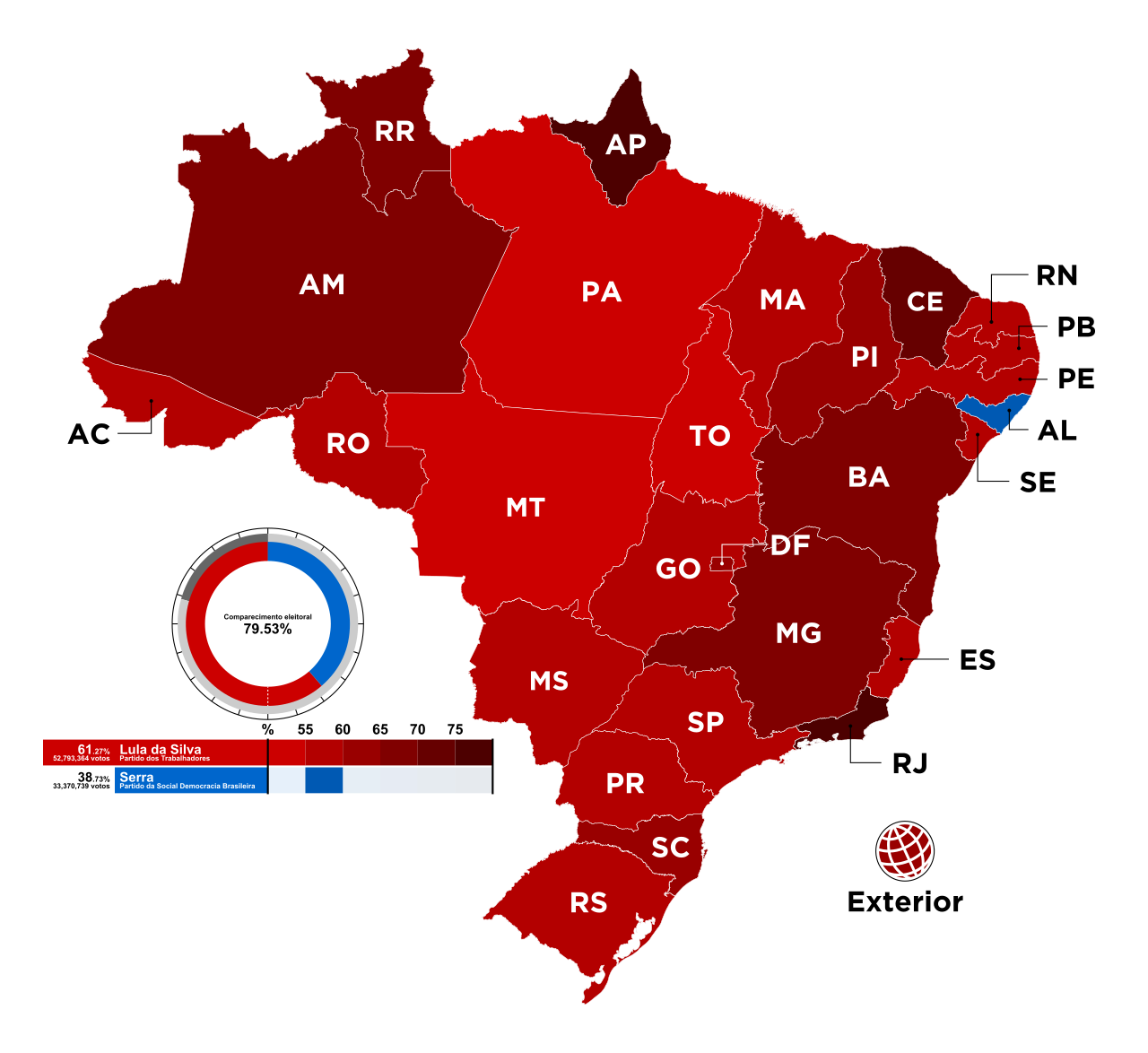 Brezilya'da ilk anket: Flávio Bolsonaro %53, Lula %47