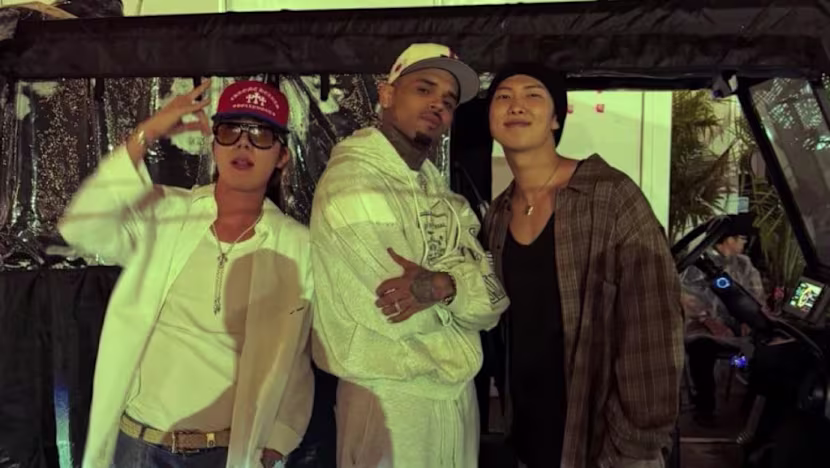 BTS Üyeleri RM ve J-Hope, Chris Brown ile Görüntülendikleri İçin Tepki Çekti