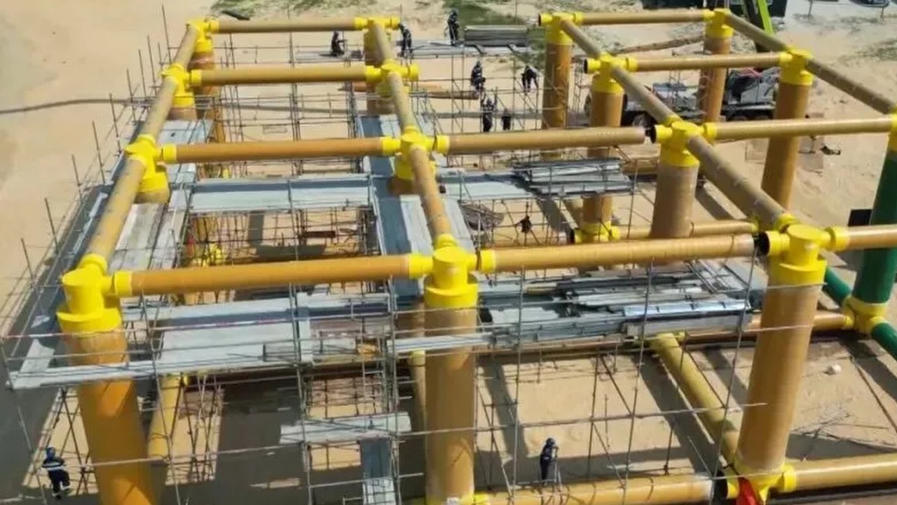 Çin, Şantung kıyısında bambu çerçeveli dünyanın ilk yüzer güneş enerjisi çiftliğini kurdu