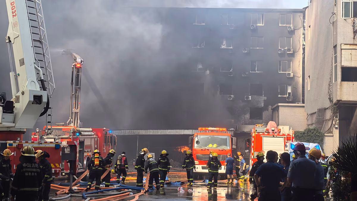 Çin’de Ayakkabı Fabrikasında Yangın: En Az 28 Ölü