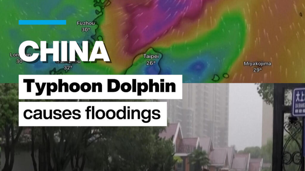 Çin'de Dolphin Tayfunu Sel Felaketine Yol Açtı