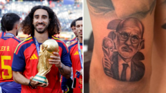 Cucurella'dan De la Fuente dövmesi