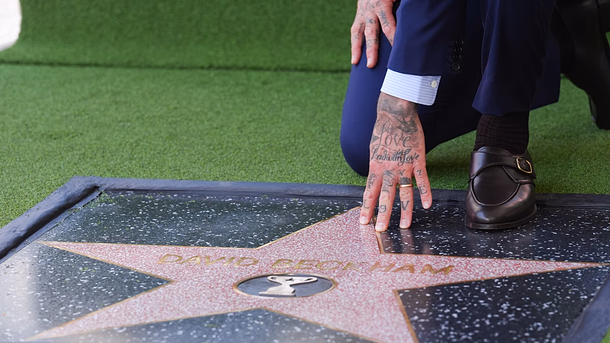 David Beckham'a Hollywood Şöhret Kaldırımı'nda Yıldız
