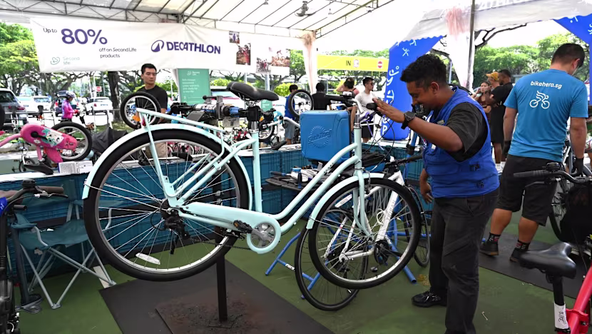 Decathlon Singapur'dan ikinci el bisiklet fuarı