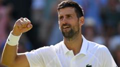 Djokovic'ten Wimbledon'da Federer'e Yetişme