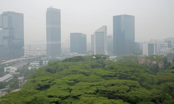 Endonezya Orman Yangınları Sürerken Singapur'da Hava Kirliliği Rekoru