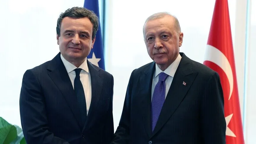 Erdoğan, Kosova Başbakanı Kurti'yi BM Genel Kurulu'nda ağırladı