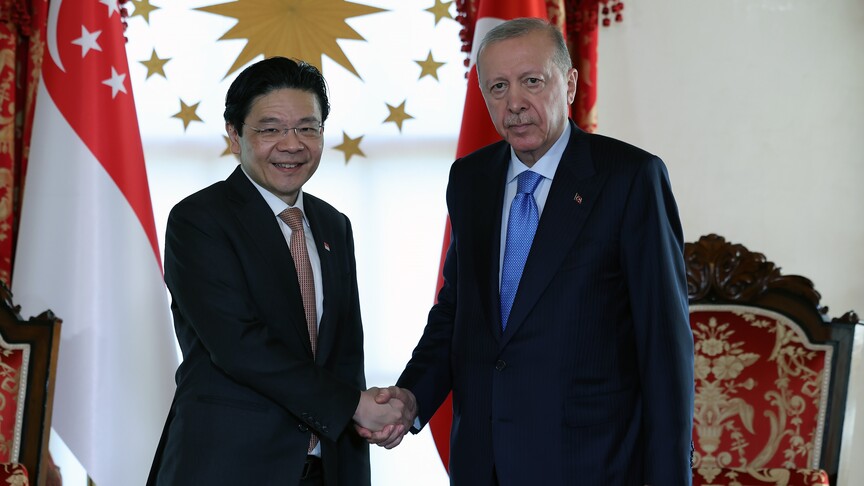Erdoğan, Singapur Başbakanı Wong'u İstanbul'da Ağırladı