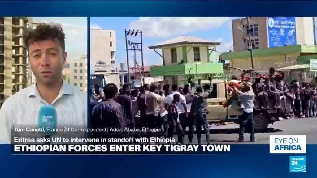 Etiyopya güçleri Tigray'de kritik kasabaya girdi