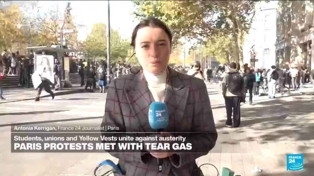 Fransa'da Hayat Pahalılığı Protestoları Sert Müdahaleyle Karşılaştı