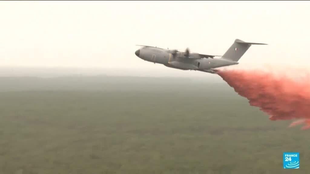 Fransa'da orman yangınları: A400M askeri uçaklarıyla müdahale