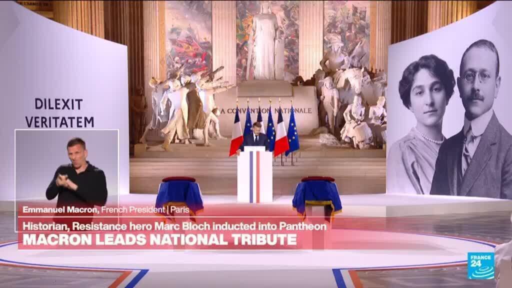 Fransız direnişçi tarihçi Bloch, Pantheon'da anıldı