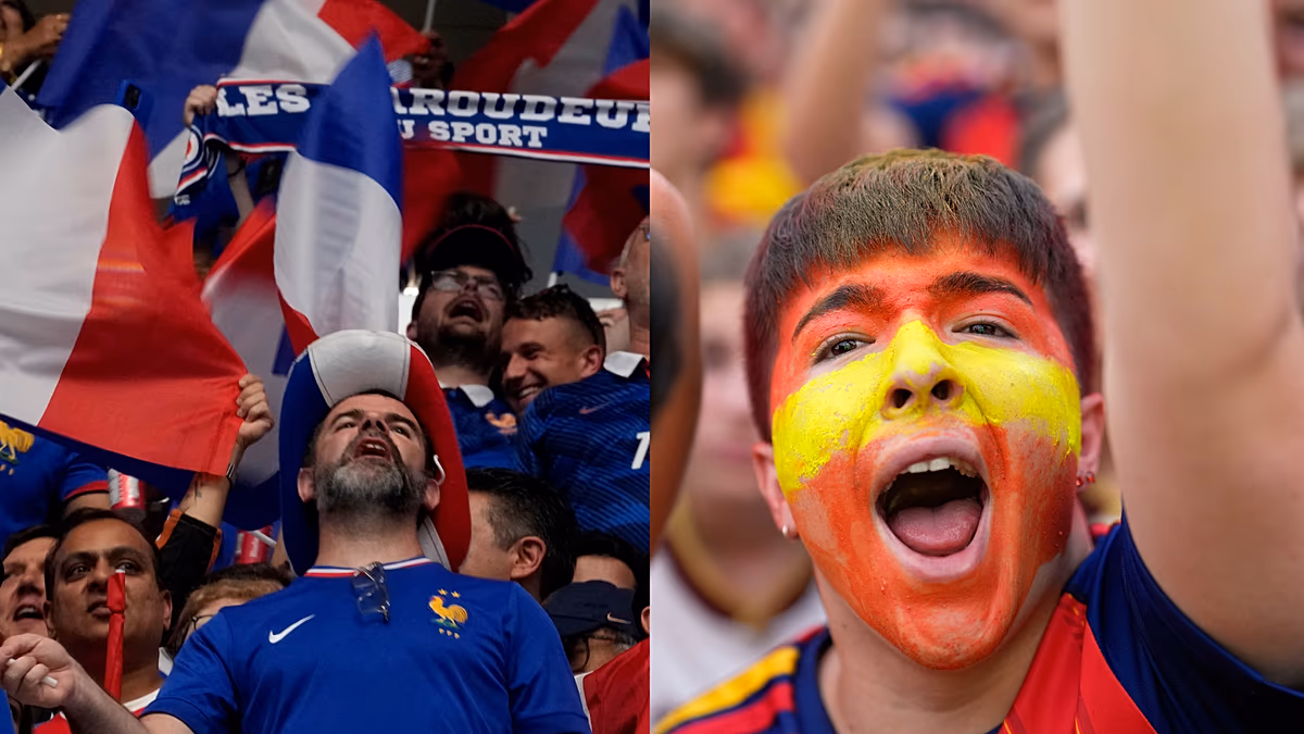 Fransız ve İspanyol taraftarlar Dünya Kupası yarı finali öncesi Teksas sokaklarını doldurdu