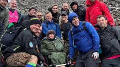 Galler Prensesi Three Peaks Challenge'da Çocukla Buluştu