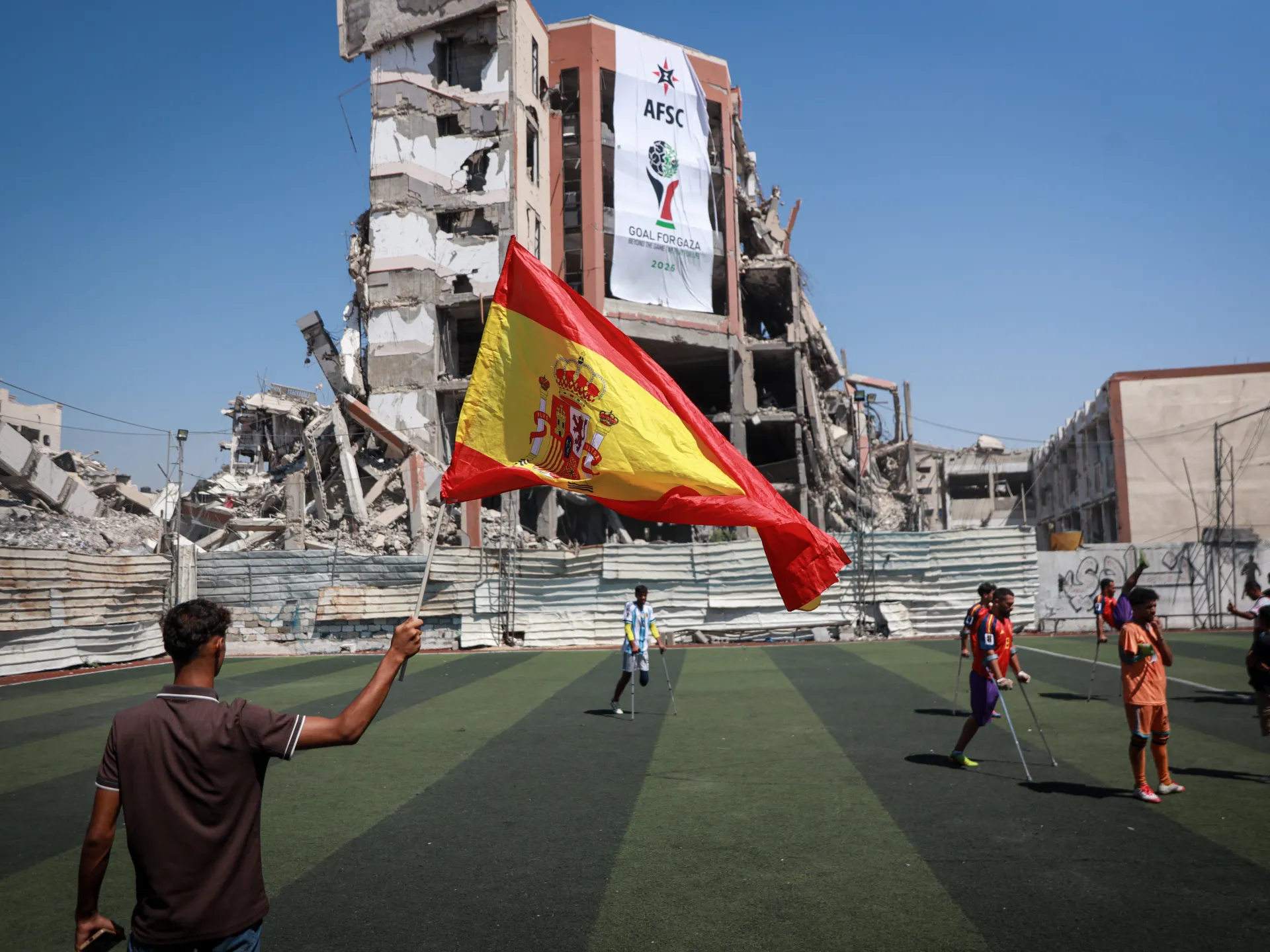 Gazze'de İspanya'ya Tezahürat: Dünya Kupası Finalinde Filistinli Taraftarlar