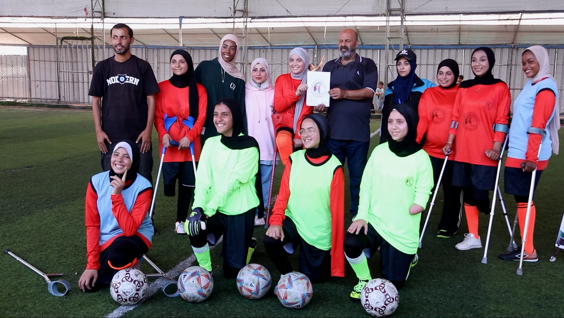 Gazze'nin ilk kadın ampute futbol takımı savaşın ardından sahaya dönüyor