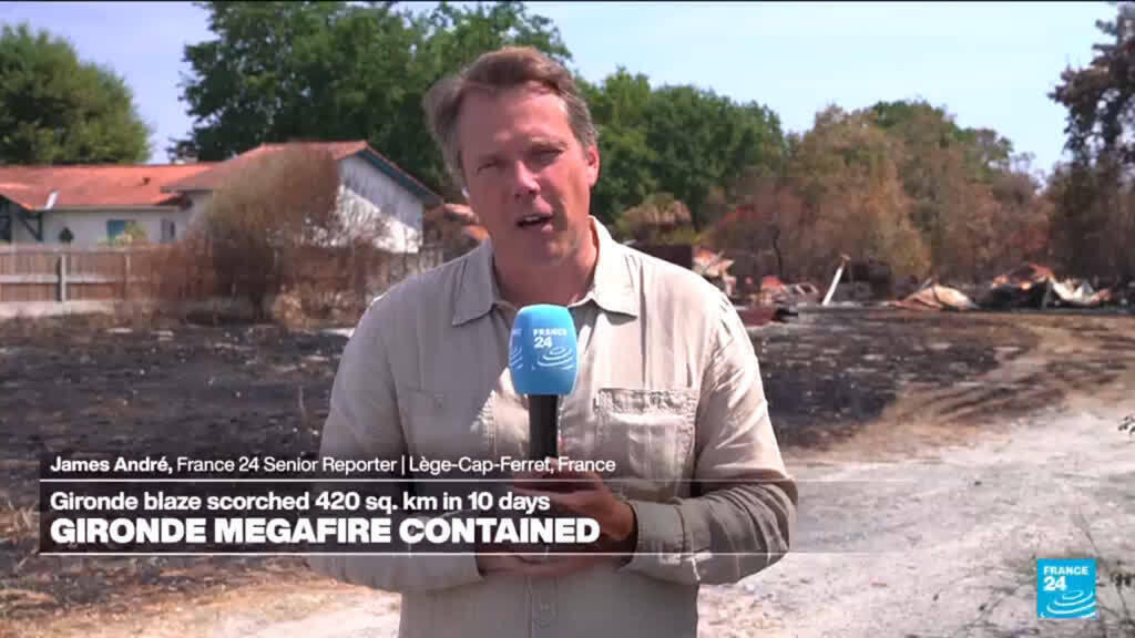 Gironde'daki dev yangın kontrol altında, 3 bin itfaiyeci sahada