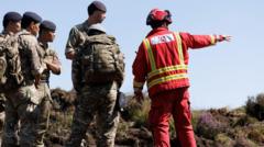 Gurkha askerlerine orman yangınlarıyla mücadelede övgü