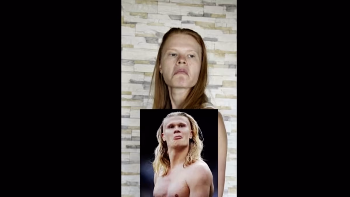 Haaland'a benzeyen Rus model viral oldu
