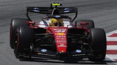 Hamilton, Ferrari ile ilk zaferini Barselona'da kazandı