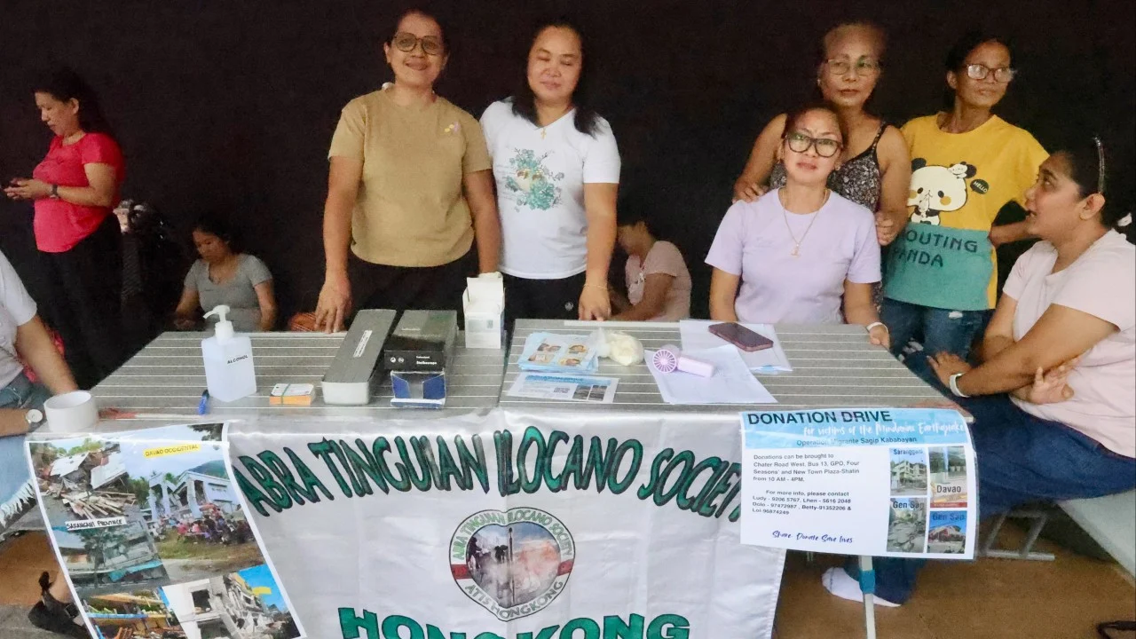 Hong Kong'daki Filipinli yardımcılar depremzedeler için yardım kampanyası başlattı