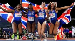 Hunt üçüncü altınını kazandı, Asher-Smith tarihe geçti