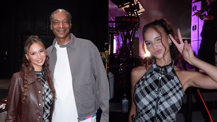 Iman Fandi, Snoop Dogg'un Los Angeles Etkinliğinde Yeni Şarkısını İlk Kez Seslendirdi