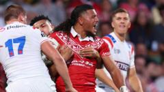 İngiltere, Rugby Ligi Dünya Kupası açılışında Tonga'ya yenildi