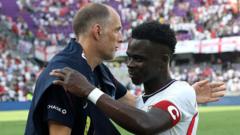 İngiltere'de Saka'nın Gana maçında ilk 11'de olması beklenmiyor