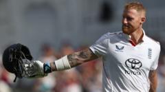 İngiltere, Stokes'un Son Testinde Seri Mağlubiyetine Doğru