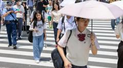 Japonya'da ilk kez 40 derece: 'Acımasız sıcak gün
