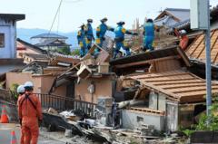 Japonya'da deprem can kaybı 28'e yükseldi