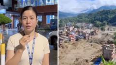 Katmandu'da sel felaketi: BBC hastanede, aileler yakınlarını bekliyor