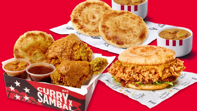 KFC Singapur, Pratalı Zinger Burger ve Samballı Makarna ile Menüyü Canlandırıyor