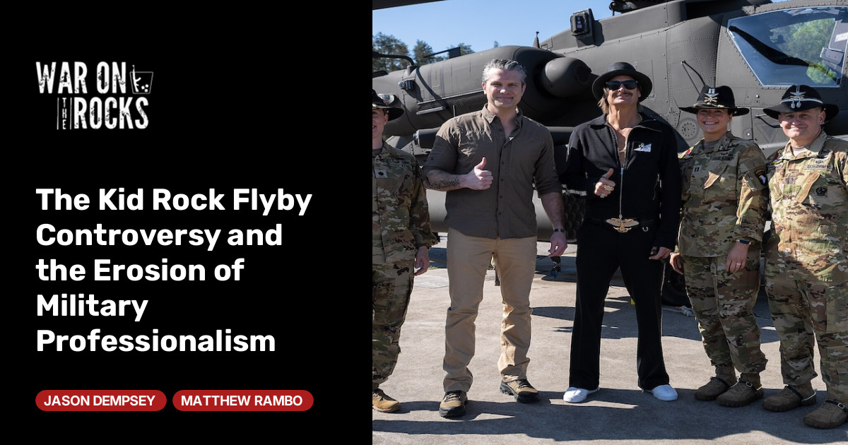 Kid Rock Olayı ve ABD Ordusunda Profesyonellik Erozyonu