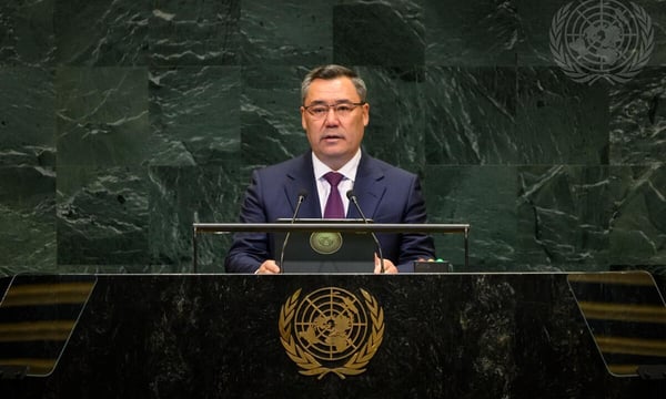 Kırgızistan Cumhurbaşkanı Japarov BM'de Yaptırımlardan Şikayet Etti