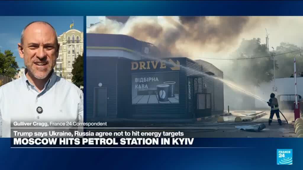 Kyiv'de Petrol İstasyonuna İHA Saldırısı: Trump'ın Enerji Ateşkesi Şüphede