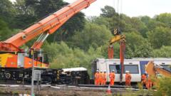 Lewes'te Tren Rayından Çıktı: Vagonlar Kurtarılıyor