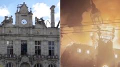 Limoges'ta Tarihi Belediye Binası Kundaklandı: Halk Şokta