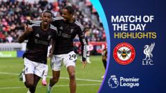 Liverpool, 9 kişi kalan Brentford'u deplasmanda yıktı